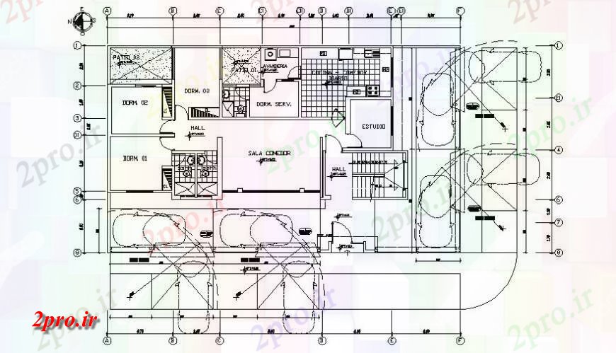 دانلود نقشه مسکونی  ، ویلایی ، آپارتمان  مسکونی کف خانه طراحی  دو بعدی    اتوکد (کد115976)