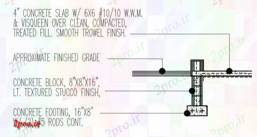 دانلود نقشه طراحی اتوکد پایه سنگ تراشی بتن و واحدهای ساختاری طراحی  (کد115979)