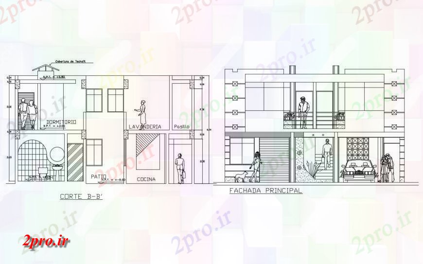 دانلود نقشه مسکونی  ، ویلایی ، آپارتمان   طراحی مسکن چند دو بعدی  بلوک جزئیات  (کد115988)