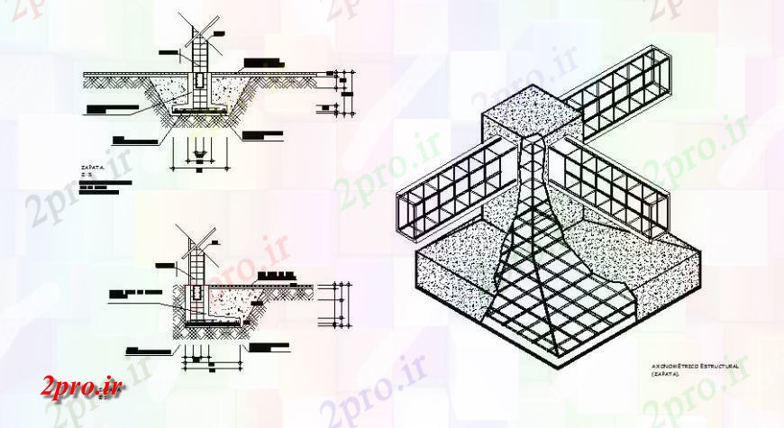 دانلود نقشه طراحی جزئیات ساختار ساختار بالا بردن بازو شانه و نمای ایزومتریک  (کد116142)