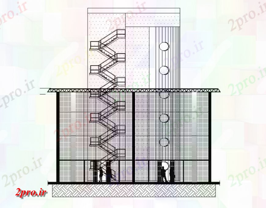 دانلود نقشه فرودگاه  از بخش فرودگاه دو بعدی  جزئیات  (کد116214)