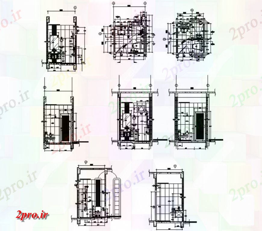 دانلود نقشه مسکونی ، ویلایی ، آپارتمان طراحی از مدل خانه جزئیات طراحی 8 در 15 متر (کد116239)