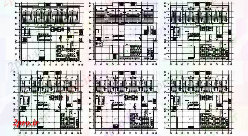دانلود نقشه تئاتر چند منظوره - سینما - سالن کنفرانس - سالن همایشطبقه طراحی از سینما واحد ساختمان سالن دو بعدی اتوکد 58 در 62 متر (کد116277)