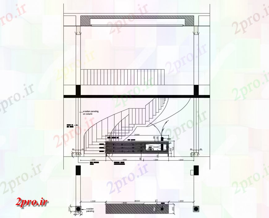 دانلود نقشه مسکونی  ، ویلایی ، آپارتمان   از بخش اتاق دو بعدی  جزئیات  (کد116333)