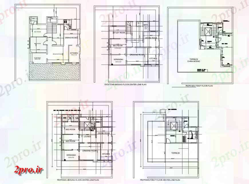 دانلود نقشه مسکونی ، ویلایی ، آپارتمان از دو بعدی واحد طراحی خانه 2 در 2 متر (کد116366)