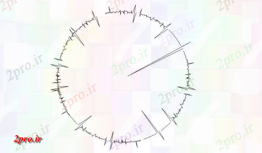 دانلود نقشه درختان و گیاهان درخت طرحی دو بعدی   بلوک طراحی (کد116411)