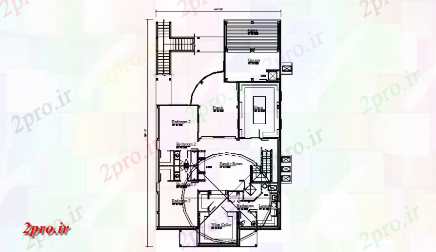 دانلود نقشه مسکونی ، ویلایی ، آپارتمان طرحی مسکن دیدگاه معماری 13 در 23 متر (کد116616)