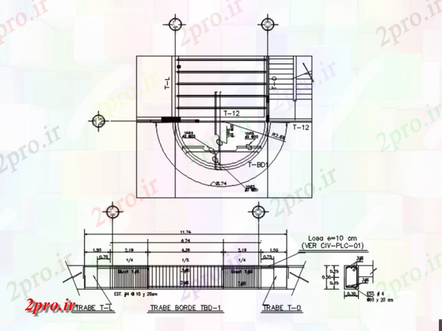 دانلود نقشه طراحی جزئیات ساختار  از دو بعدی  سگدست جزئیات  (کد116623)