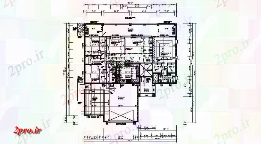 دانلود نقشه مسکونی  ، ویلایی ، آپارتمان  طرحی  مسکونی ویلا (کد116668)