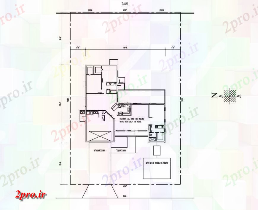 دانلود نقشه مسکونی ، ویلایی ، آپارتمان سایت وجود و طراحی جزئیات تک دان خانه 8 در 13 متر (کد116739)