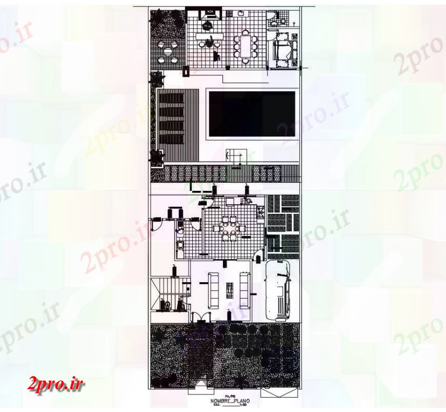 دانلود نقشه مسکونی ، ویلایی ، آپارتمان دوقلو خانه مسکونی طرحی معماری طرح 11 در 12 متر (کد116758)