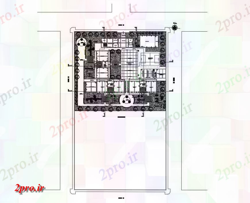 دانلود نقشه دانشگاه ، آموزشکده ، مدرسه ، هنرستان ، خوابگاه - طرحی توزیع و ساختار محوطه سازی جزئیات از مدرسه ساخت 6 در 21 متر (کد116962)