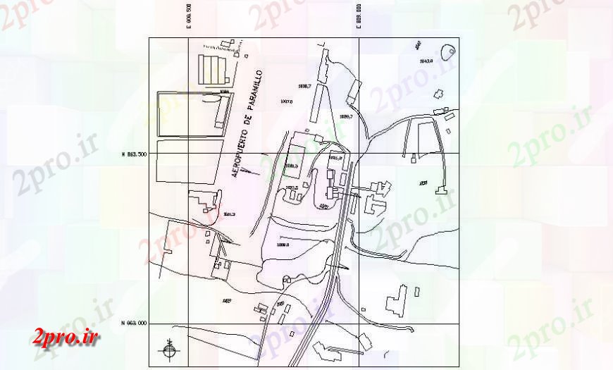 دانلود نقشه برنامه ریزی شهری جزئیات برنامه ریزی منطقه   دو بعدی  (کد117056)