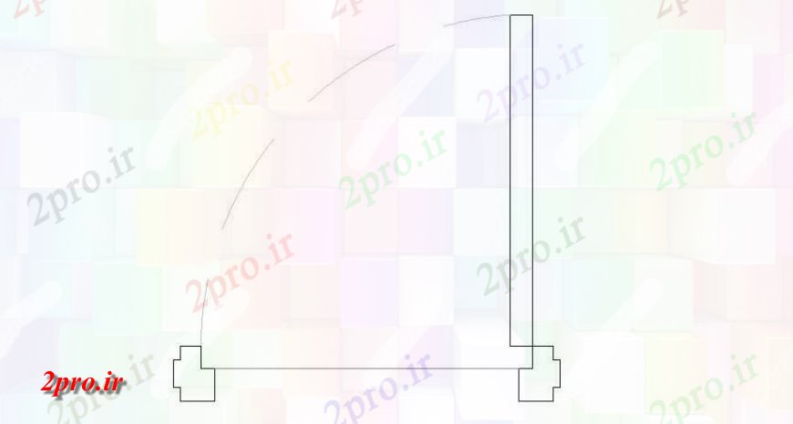 دانلود نقشه جزئیات طراحی در و پنجره  شاهکار 3 اینچ نما درب  (کد117253)