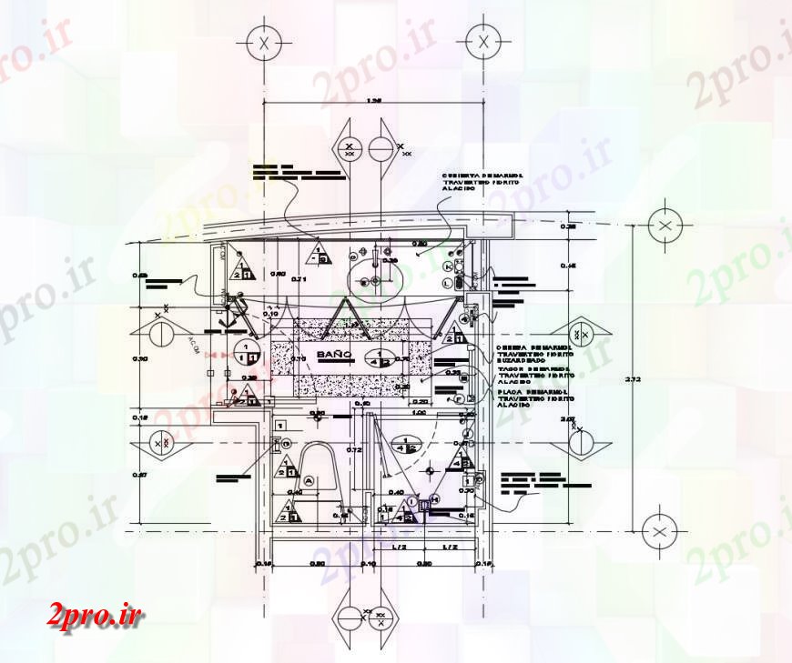 دانلود نقشه حمام مستر inplant حمام و نصب و راه اندازی 3 در 3 متر (کد117518)