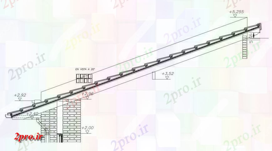 دانلود نقشه طراحی جزئیات ساختار کاشی سقف بخش سازنده و ساختار طراحی جزئیات  (کد117527)