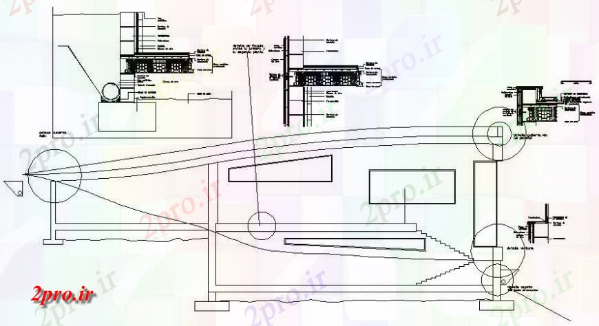 دانلود نقشه جزئیات ساخت و ساز واحد سازه بلوک مقطعی طراحی در  اتوکد (کد117679)