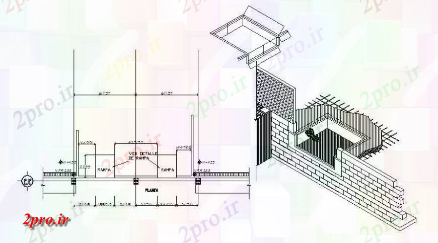 دانلود نقشه جزئیات ساخت و ساز طرحی و مدل های تریدی از واحدهای ساختاری به  (کد117689)