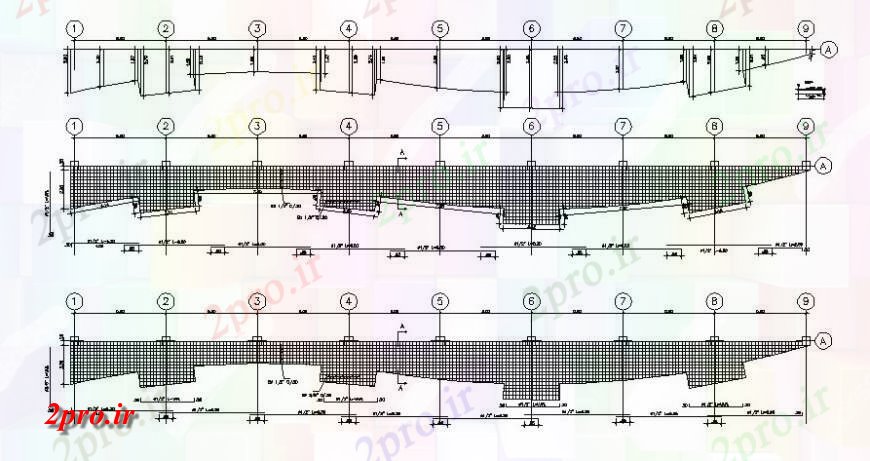 دانلود نقشه جزئیات ساخت پل پل بلوک جزئیات سازه  (کد117755)