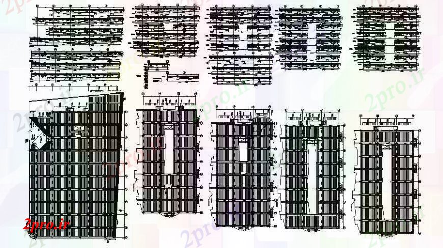 دانلود نقشه جزئیات ساخت و ساز واحدهای ساختاری RCC سازی پل طراحی در  اتوکد (کد117756)