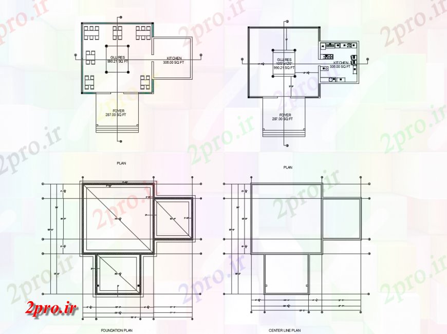 دانلود نقشه آشپزخانه گارد خانه آشپزخانه طراحی های  (کد117873)