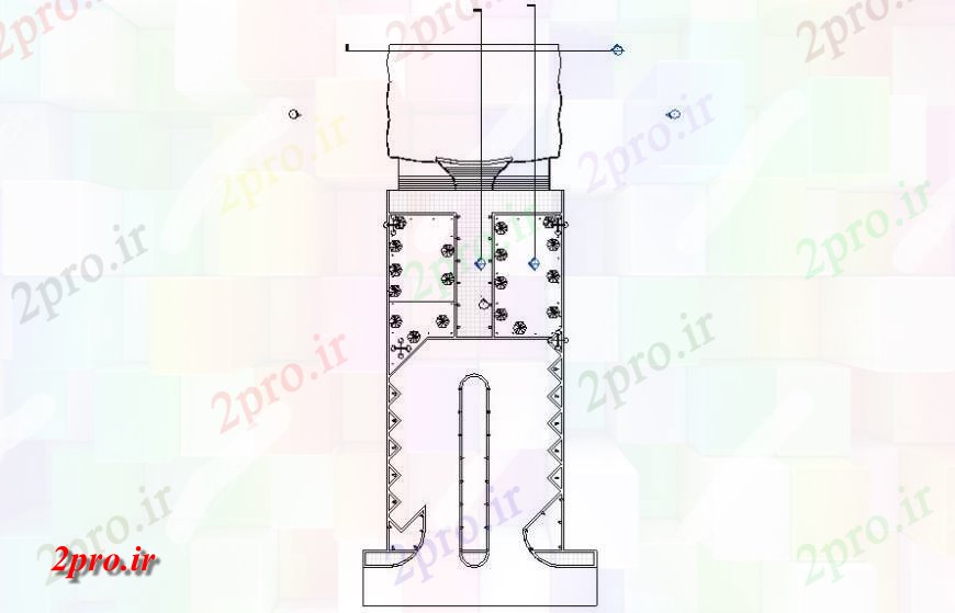 دانلود نقشه درختان و گیاهان محوطه سازی جزئیات  دو بعدی   (کد117934)