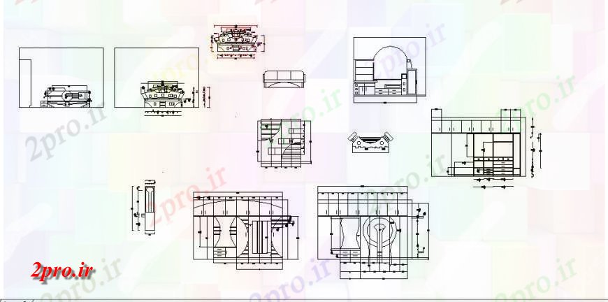 دانلود نقشه بلوک ، آرام ، نماد طرحی سقف جزئیات طراحی از مناطق خانه  (کد117999)