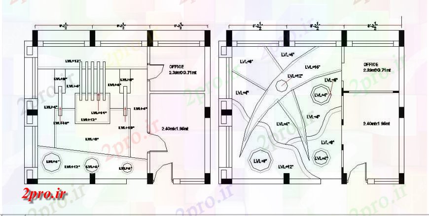 دانلود نقشه بلوک ، آرام ، نماد طرحی سقف و طراحی جزئیات برای طراحی  اتاق طراحی جزئیات  (کد118000)