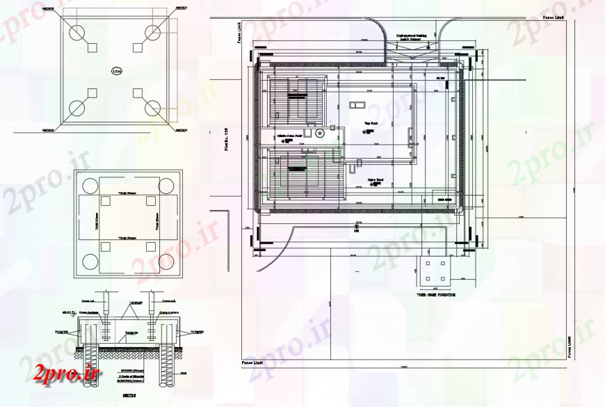 دانلود نقشه طراحی جزئیات ساختار بخش سازنده برج، طرحی و  ساختار طراحی جزئیات (کد118017)