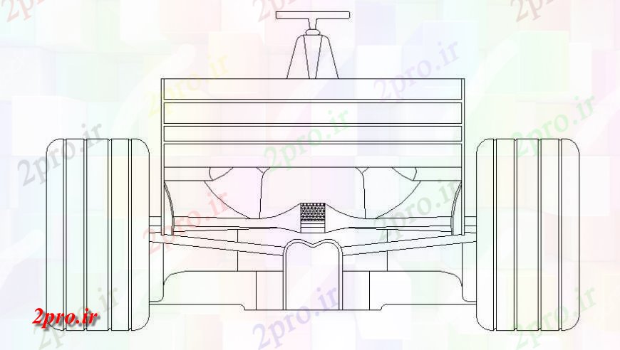 دانلود نقشه بلوک وسایل نقلیه بلوک خودرو از ماشین ورزشی    (کد118160)