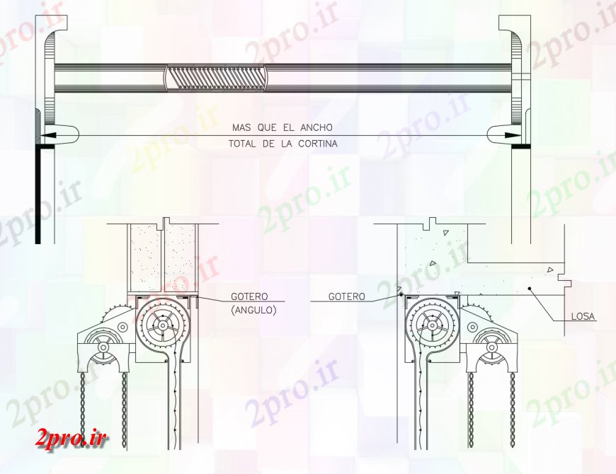 دانلود نقشه جزئیات طراحی در و پنجره  پرده پنجره  نصب و راه اندازی طراحی جزئیات  (کد118352)