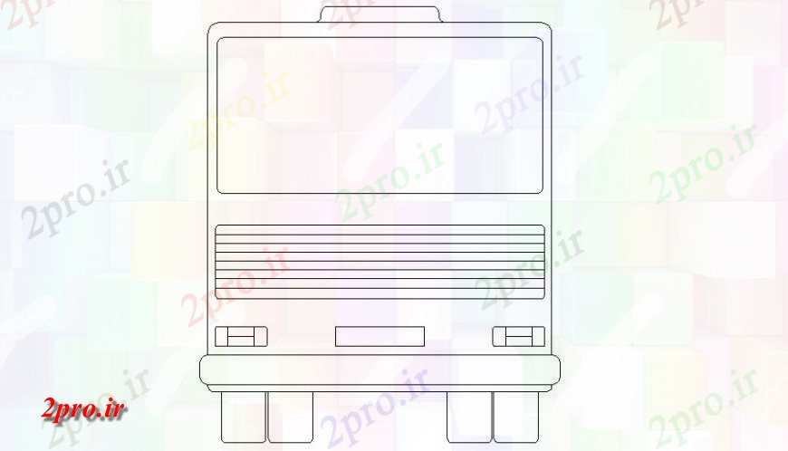 دانلود نقشه بلوک وسایل نقلیه اتوبوس بلوک خودرو جزئیات طراحی  دو بعدی   (کد118369)