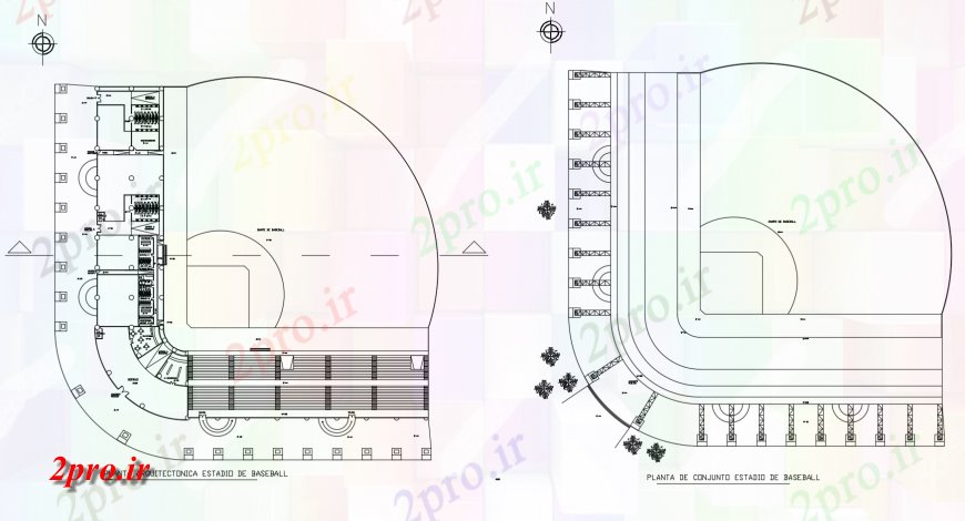 دانلود نقشه ورزشگاه ، سالن ورزش ، باشگاه ورزش بیس بال ساختمان مرکز طرحی طبقه توزیع طراحی جزئیات 13 در 14 متر (کد118438)