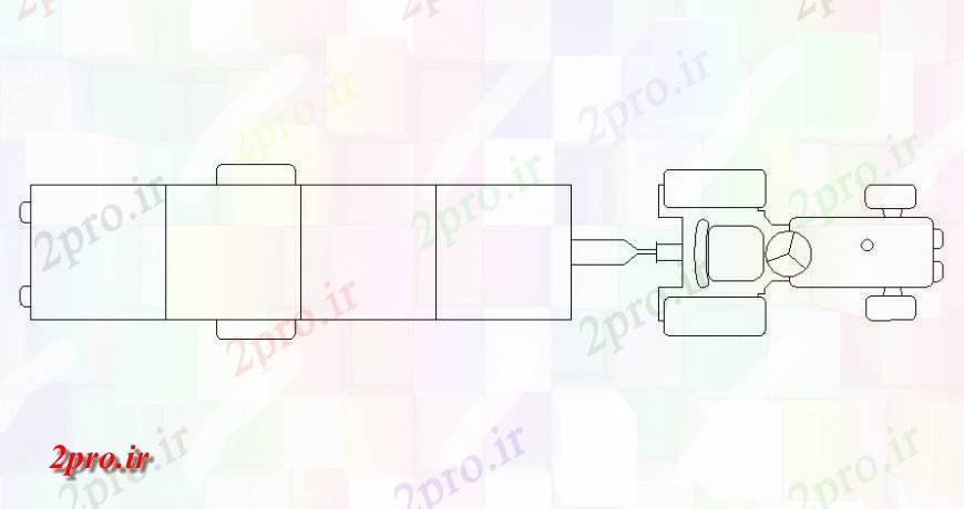 دانلود نقشه بلوک های حمل و نقل واحد خودرو تراکتور طراحی  دو بعدی  در  اتوکد (کد118481)