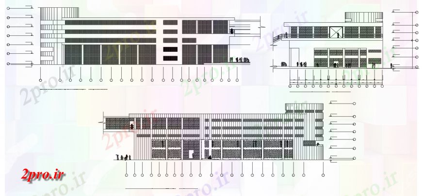 دانلود نقشه هتل - رستوران - اقامتگاه هتل چند طبقه ساخت تمام نما طرفه طراحی جزئیات 36 در 77 متر (کد118499)