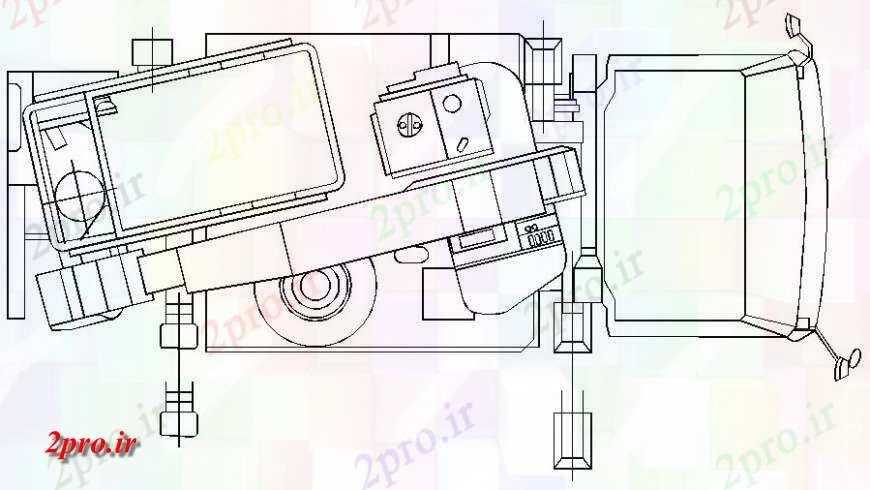 دانلود نقشه بلوک های حمل و نقل طراحی جزئیات از بلوک های خودرو لود سنگین ac  (کد118507)