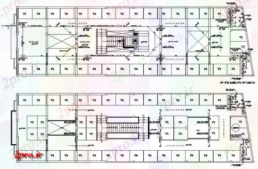دانلود نقشه جزئیات لوله کشی خودکار سیستم خط آب تنها در تراس برای خرید مرکز 10 در 33 متر (کد118545)