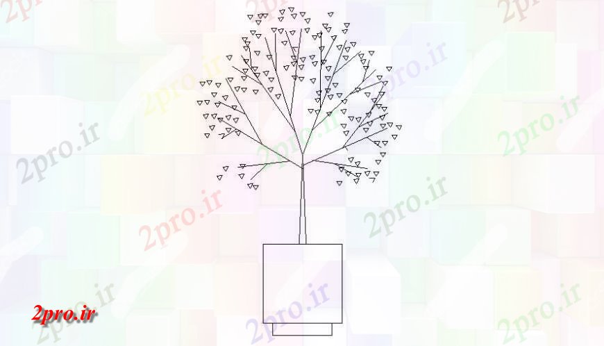 دانلود نقشه درختان و گیاهان گیاهان طراحی  دو بعدی  در  اتوکد (کد118631)