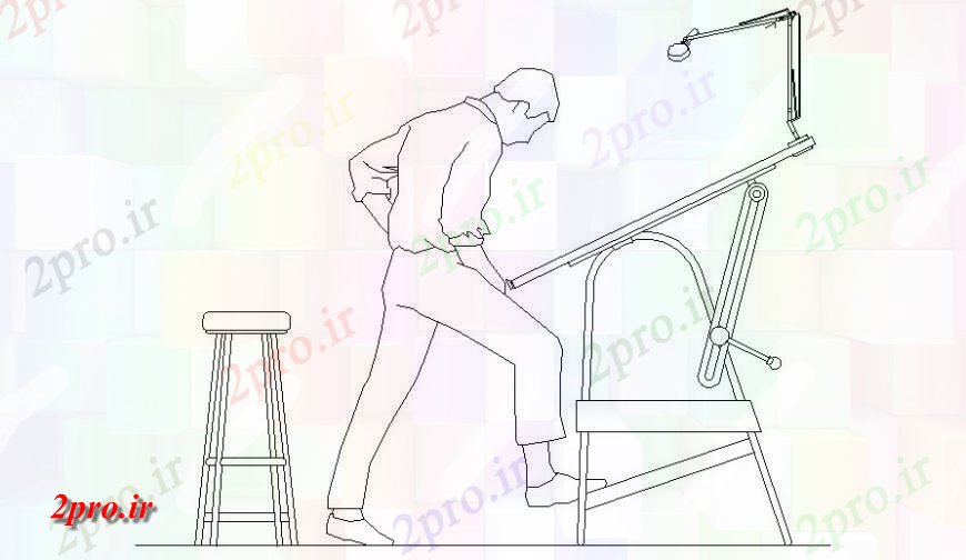 دانلود نقشه بلوک مبلمان نما از تهیه پیش نویس جدول   واحد مبلمان  (کد118651)