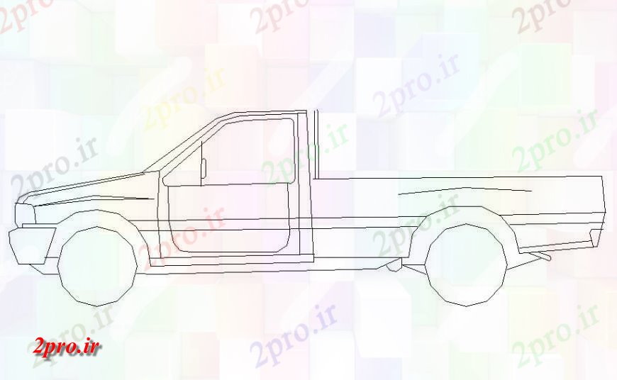 دانلود نقشه بلوک وسایل نقلیه  از وسیله نقلیه  حمل و نقل (کد118669)