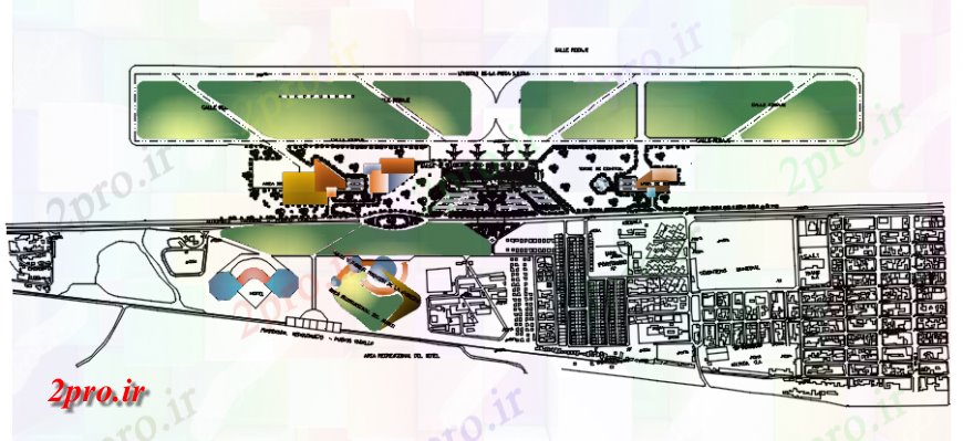 دانلود نقشه فرودگاه طراحی فرودگاه در   خودکار (کد118783)
