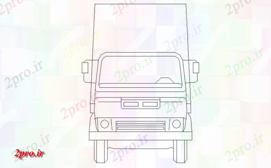 دانلود نقشه بلوک های حمل و نقل  کامیون جزئیات  دو بعدی  در  اتوکد (کد118815)