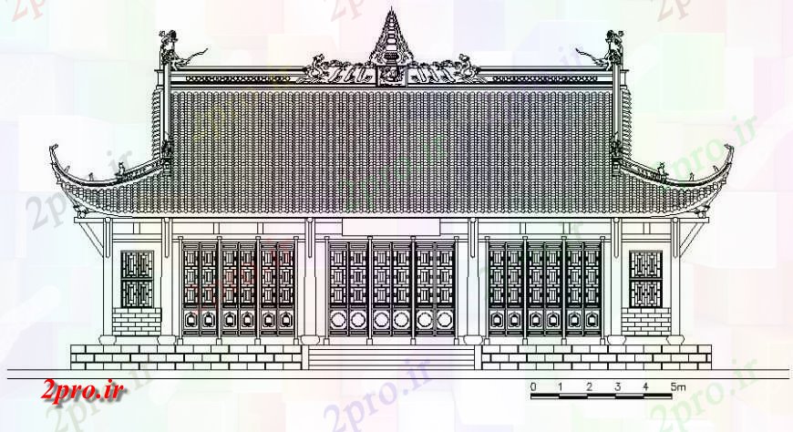 دانلود نقشه  ساختمان دولتی ، سازمانی واحد طراحی ساختمان  جزئیات معماری دو بعدی   (کد118826)