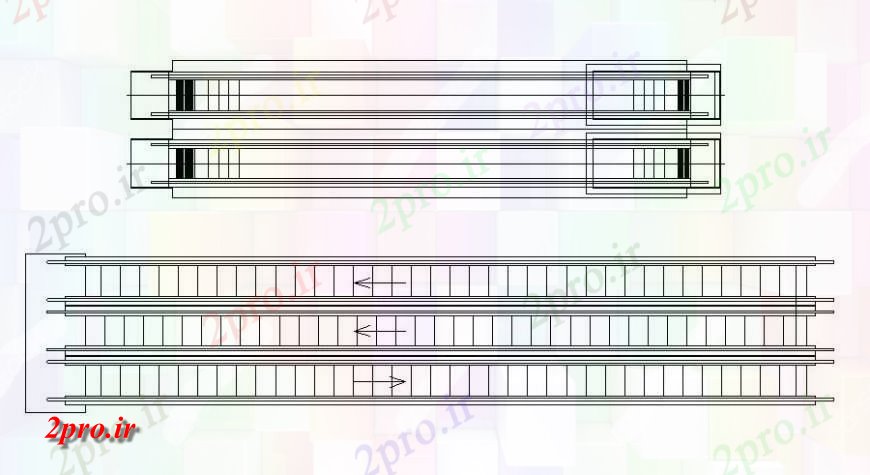 دانلود نقشه جزئیات ساخت و ساز نردبان جزئیات  دو بعدی  طراحی در  اتوکد (کد118964)