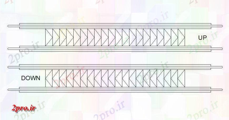 دانلود نقشه جزئیات ساخت و ساز  آسانسور دو بعدی   در  اتوکد نشان    (کد118965)