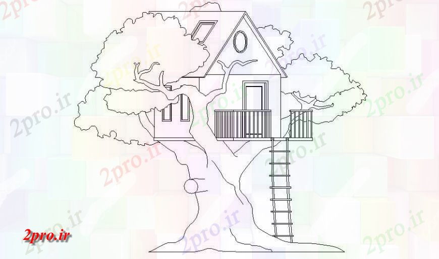 دانلود نقشه مسکونی  ، ویلایی ، آپارتمان  درختان خانه بلوک جزئیات طراحی در  اتوکد (کد118972)