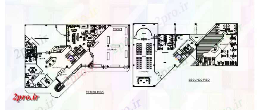 دانلود نقشه هتل - رستوران - اقامتگاه خودرو از هتل چهار ستاره 80 در 128 متر (کد119033)