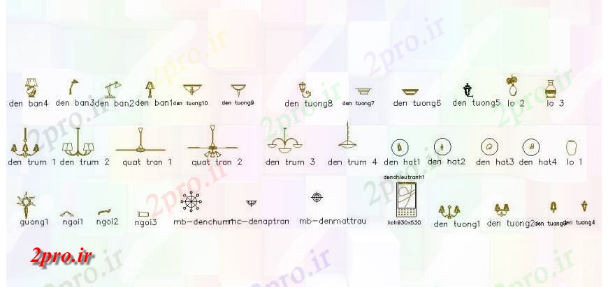 دانلود نقشه بلوک ، آرام ، نماد سقف های متعدد لامپ، لوستر و حلق آویز بلوک لامپ جزئیات (کد119048)