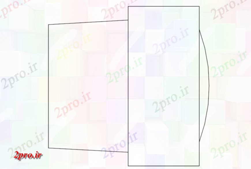 دانلود نقشه طراحی مبلمان اداری - تجاری از کامپیوتر دفتر دو بعدی   بلوک (کد119158)