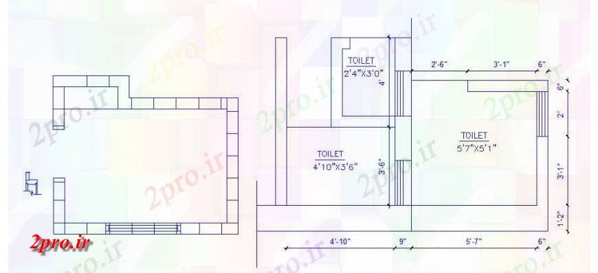 دانلود نقشه حمام مستر خانه توالت طرحی کلی جزئیات طراحی طرحی   (کد119263)